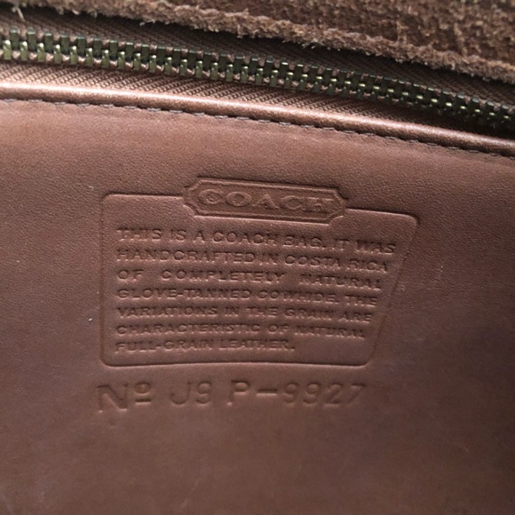 Vintage Authentic Leather Coach Willis Satchel Shoulder Bag #9927 Crossbody Tan - Picture 16 of 16